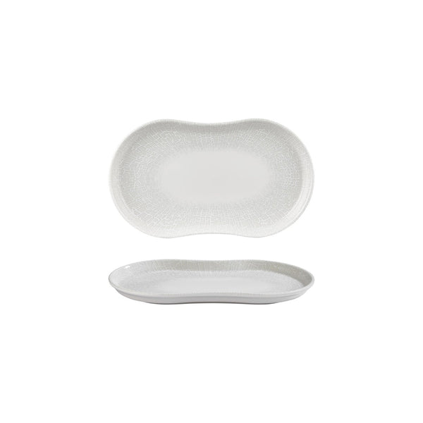 Turgla Illusion 10.25Inch  x 6Inch  Rectangular Blue Vitrified Plate SKU: T-SMLUS26DT-12