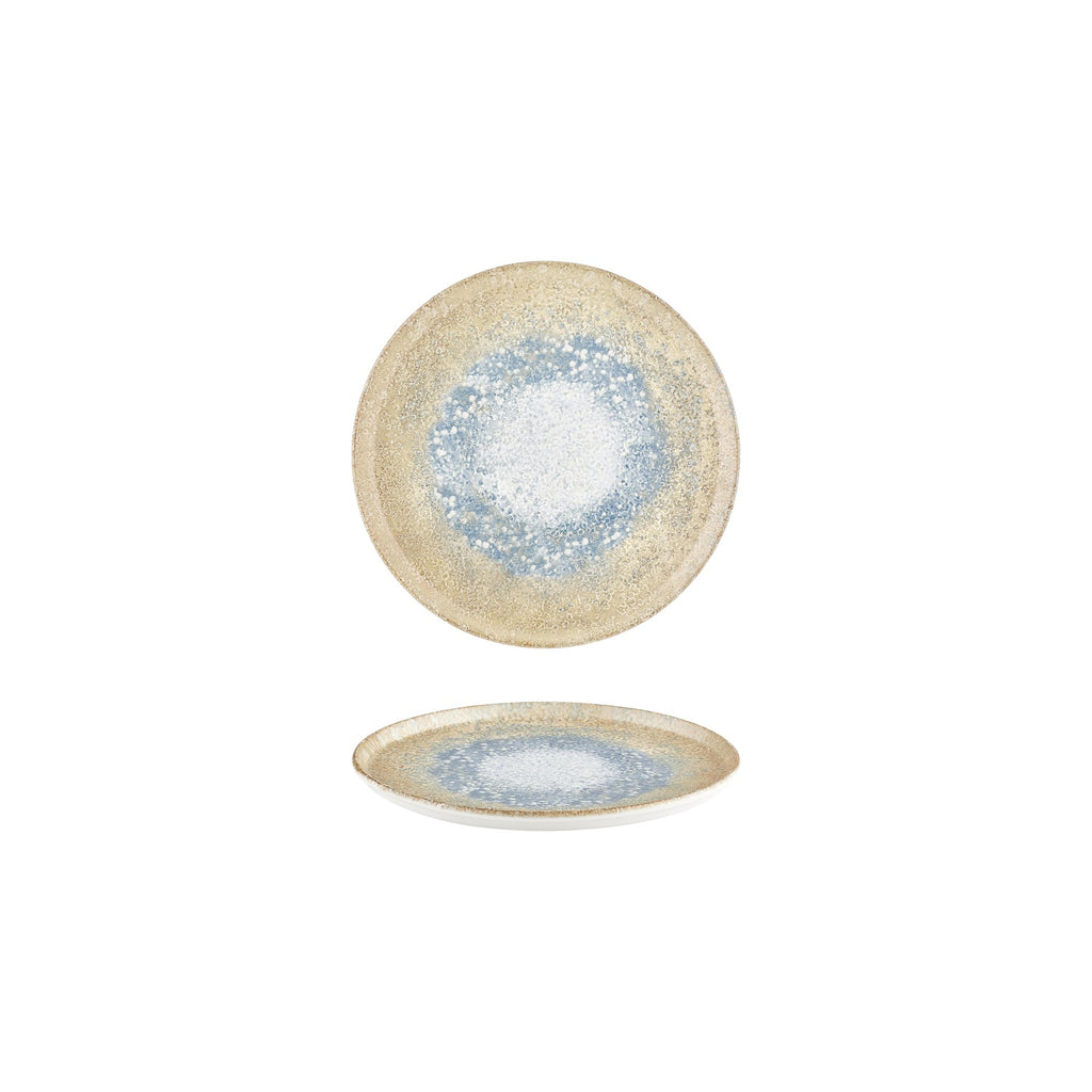 Turgla Smooth Reaction dia.7.5Inch  Round Yellow Vitrified Plate SKU: T-SMRT19DZ-12