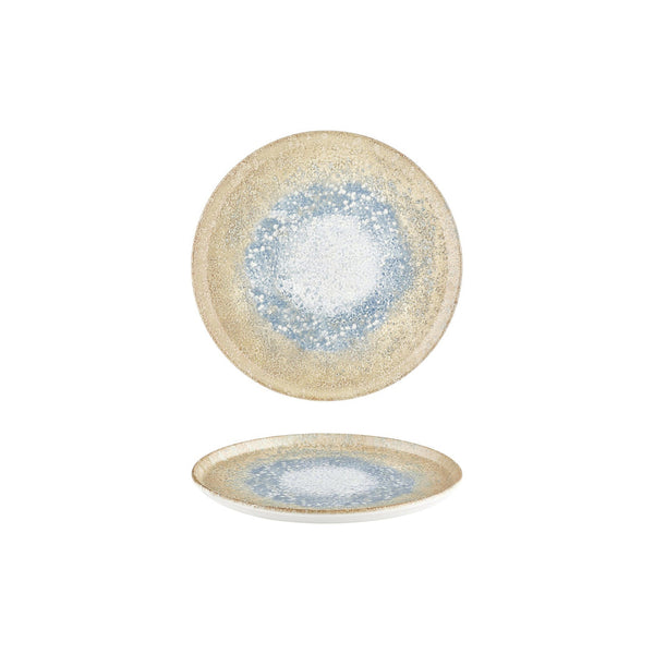 Turgla Smooth Reaction dia.8.75Inch  Round Yellow Vitrified Plate SKU: T-SMRT22DZ-12