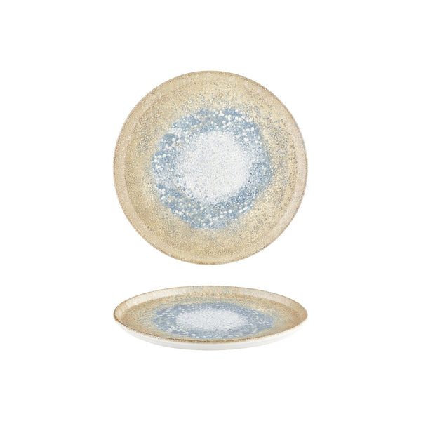 Turgla Smooth Reaction dia.9.75Inch  Round Yellow Vitrified Plate SKU: T-SMRT25DZ-12