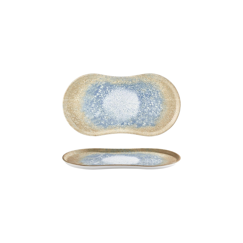 Turgla Smooth Reaction 10.25Inch  x 6Inch  Rectangular Yellow Vitrified Plate SKU: T-SMRT26DT-12