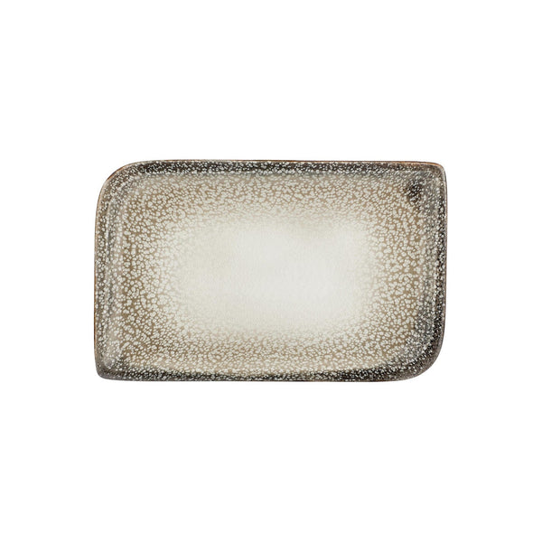Turgla Spazio 13.75Inch  x 8.25Inch  x h:0Inch  Rectangular Decorated Vitrified Platter SKU: T-SZAR40DT-6