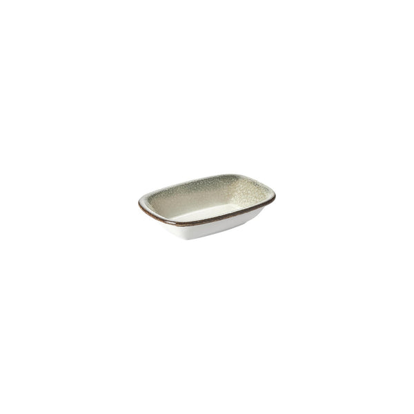 Turgla Spazio 5.5Inch  x 4Inch  x h:0Inch  Rectangular Decorated Vitrified Deep Plate SKU: T-SZZT14DKY-12