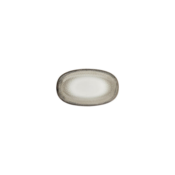 Turgla Spazio 7.5Inch  x 4.25Inch  x h:1Inch  Oval Decorated Vitrified Platter SKU: T-SZZT19OV-12