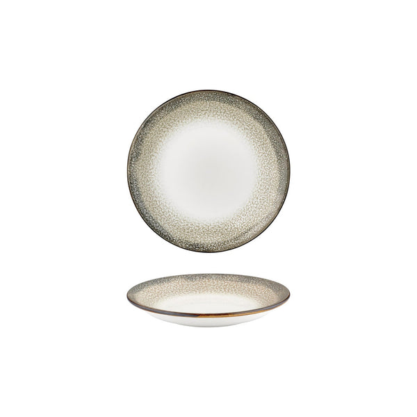 Turgla Spazio dia.8.25Inch  h:0Inch  17 oz. Round Decorated Vitrified Deep Plate SKU: T-SZZT21CK-12