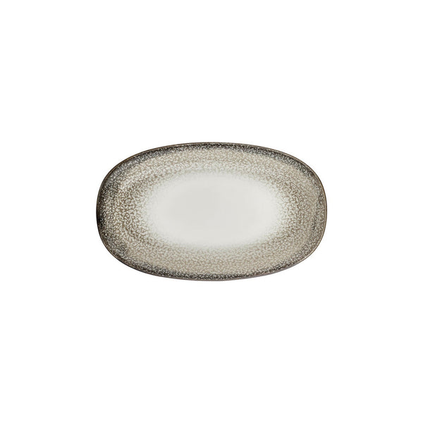 Turgla Spazio 11.5Inch  x 7Inch  x h:1.25Inch  Oval Decorated Vitrified Platter SKU: T-SZZT29OV-6