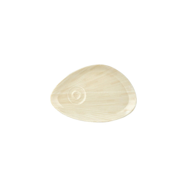 Turgla Island Velho 9.75Inch  x 6.75Inch  x h:0Inch  Organic Beige Vitrified Saucer SKU: T-VHZT01STB-12