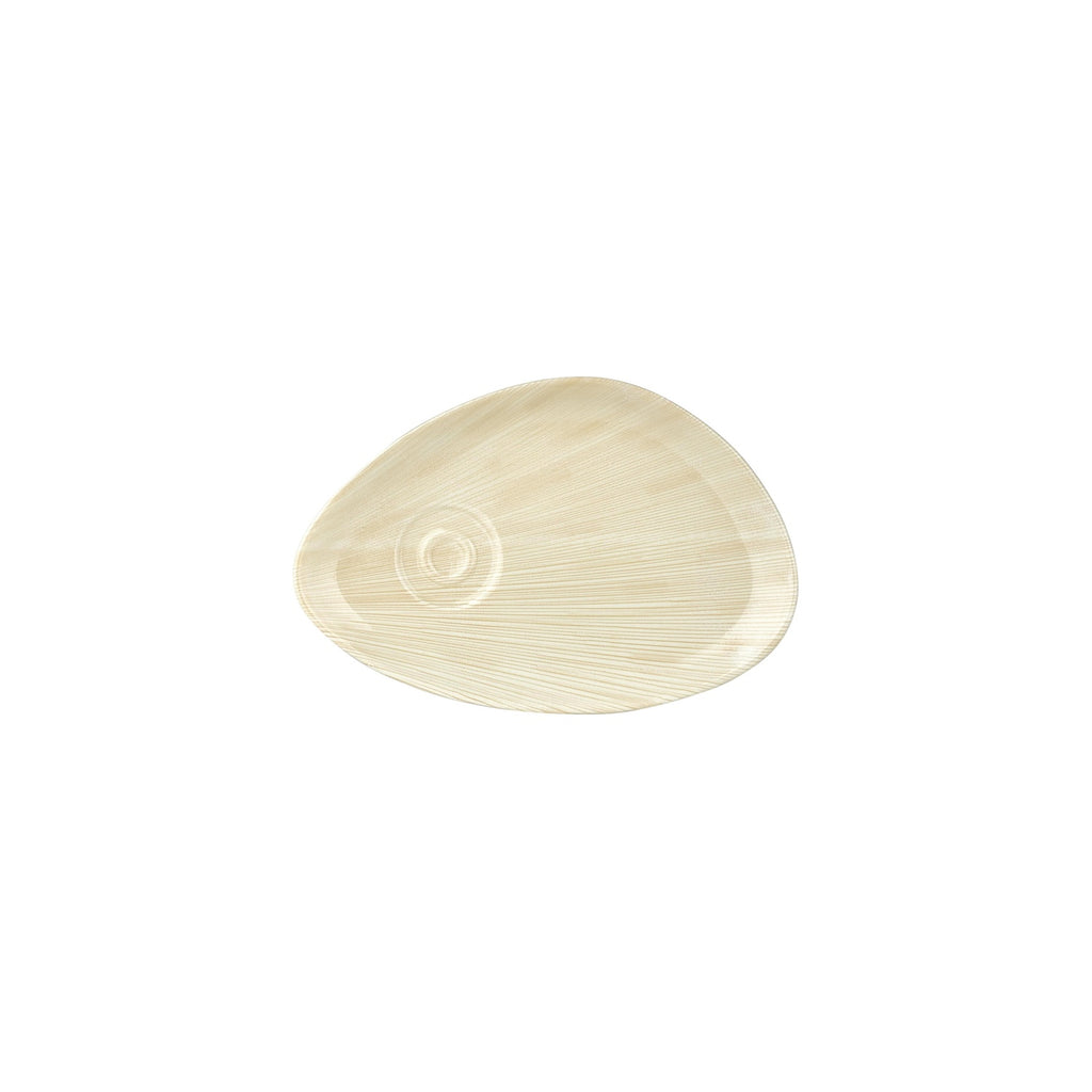 Turgla Island Velho 9.75Inch  x 6.75Inch  x h:0Inch  Organic Beige Vitrified Saucer SKU: T-VHZT01STB-12