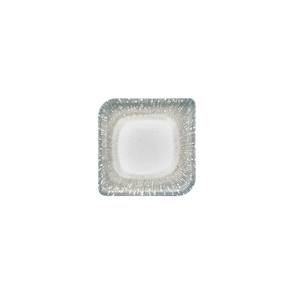 Turgla Vista 6Inch  x 6Inch  Square Green Vitrified Plate SKU: T-VISAR20KR-12