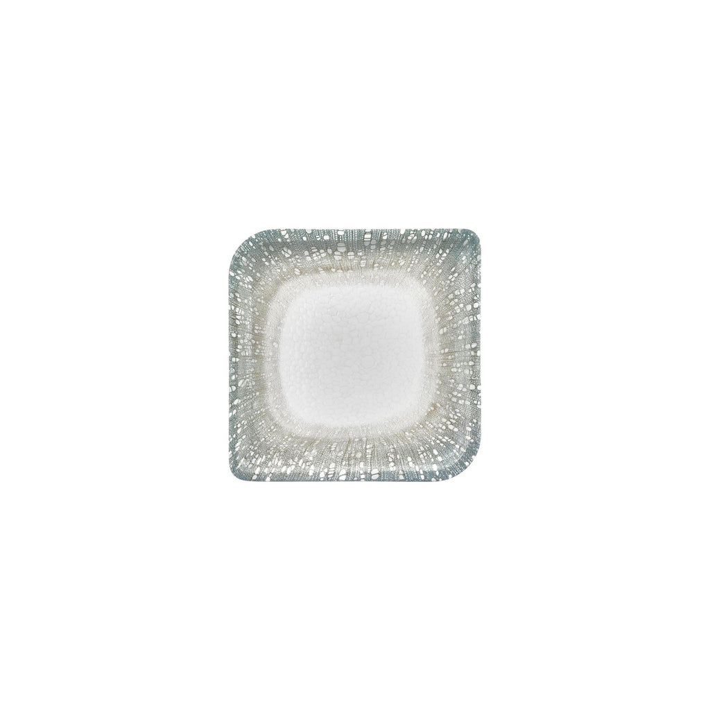 Turgla Vista 7.5Inch  x 7.5Inch  Square Green Vitrified Plate SKU: T-VISAR25KR-12