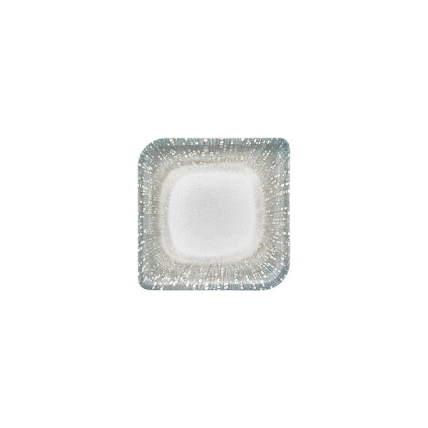 Turgla Vista 7.5Inch  x 7.5Inch  Square Green Vitrified Plate SKU: T-VISAR25KR-12