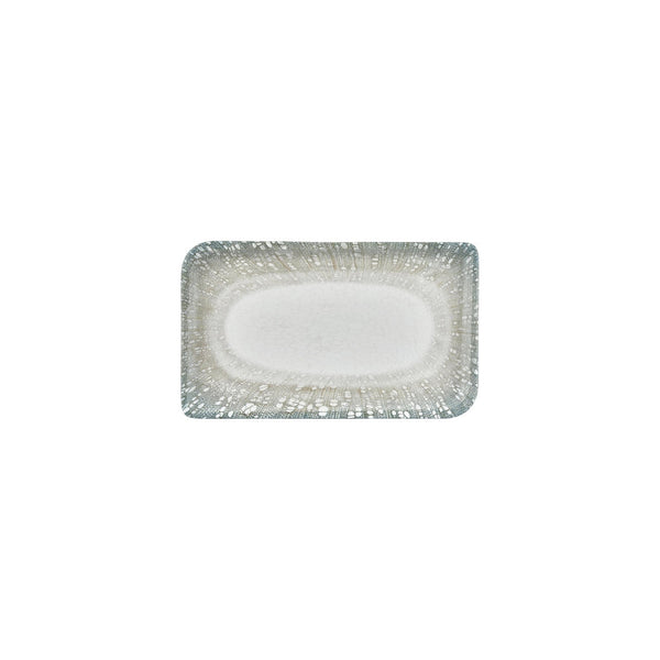 Turgla Vista 9.5Inch  x 6Inch  Rectangular Green Vitrified Plate SKU: T-VISAR28DT-12