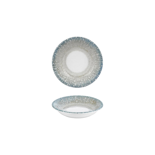 Turgla Vista dia.5Inch  h:1Inch  5 oz. Round Green Vitrified Deep Plate SKU: T-VISZT13CK-24