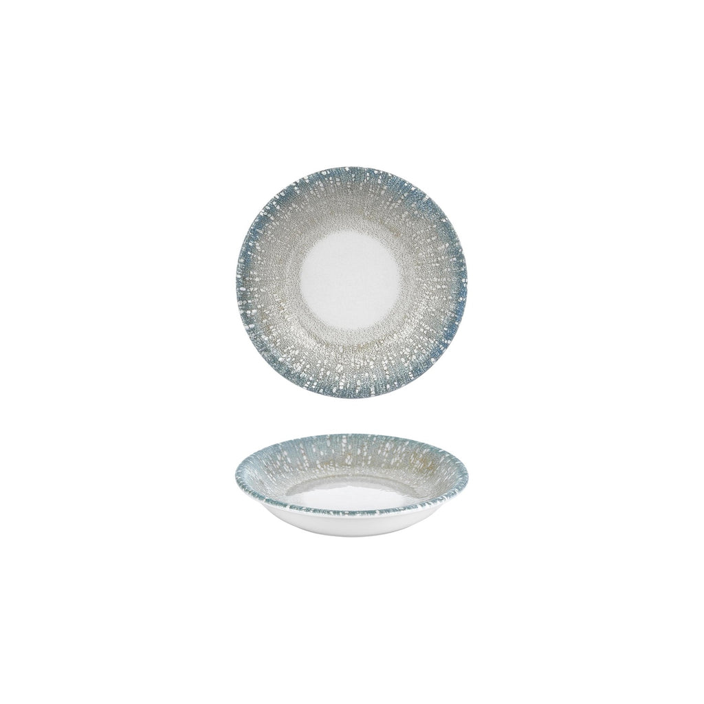 Turgla Vista dia.6Inch  h:1.25Inch  7 oz. Round Green Vitrified Deep Plate SKU: T-VISZT15CK-24