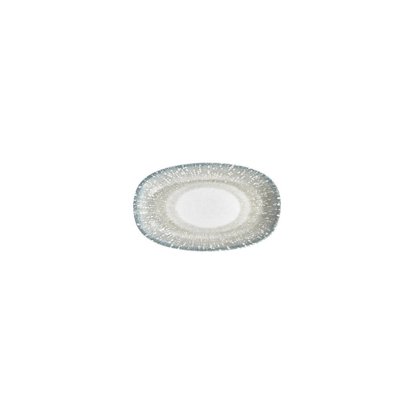 Turgla Vista 7.5Inch  x 4.25Inch  x h:1Inch  Oval Green Vitrified Platter SKU: T-VISZT19OV-12