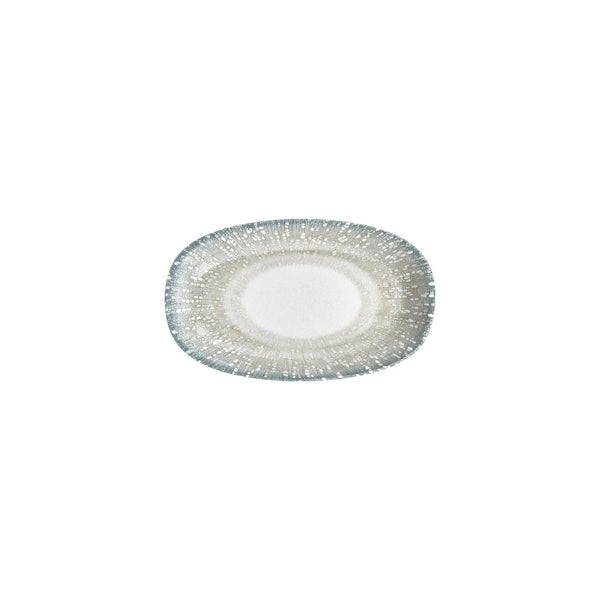 Turgla Vista 9.5Inch  x 5.75Inch  x h:1Inch  Oval Green Vitrified Platter SKU: T-VISZT24OV-12