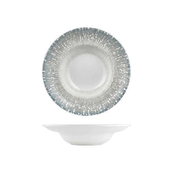 Turgla Vista dia.10.75Inch  h:2.5Inch  17 oz. Round Green Vitrified Deep Plate SKU: T-VISZT27CK-6
