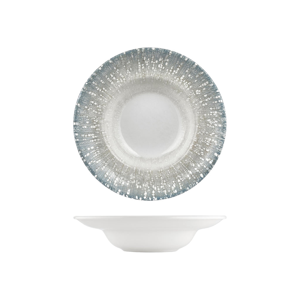 Turgla Vista dia.10.75Inch  h:2.5Inch  17 oz. Round Green Vitrified Deep Plate SKU: T-VISZT27CK-6