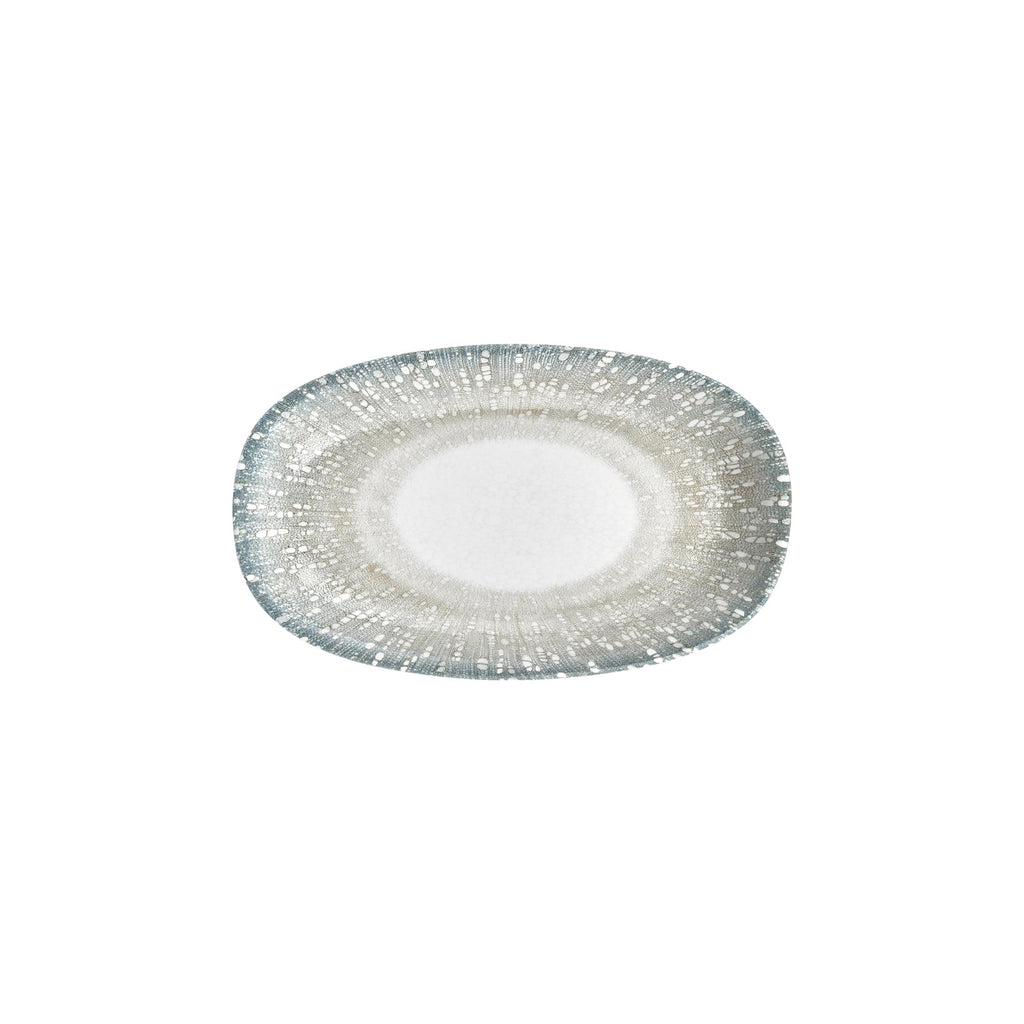 Turgla Vista 11.5Inch  x 7Inch  x h:1.25Inch  Oval Green Vitrified Platter SKU: T-VISZT29OV-6
