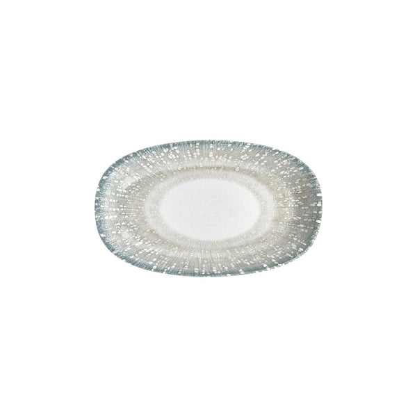 Turgla Vista 11.5Inch  x 7Inch  x h:1.25Inch  Oval Green Vitrified Platter SKU: T-VISZT29OV-6