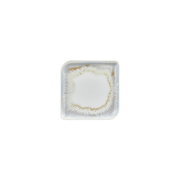 Turgla Wave 6Inch  x 6Inch  Square Blue Vitrified Plate SKU: T-WEAR20KR-12