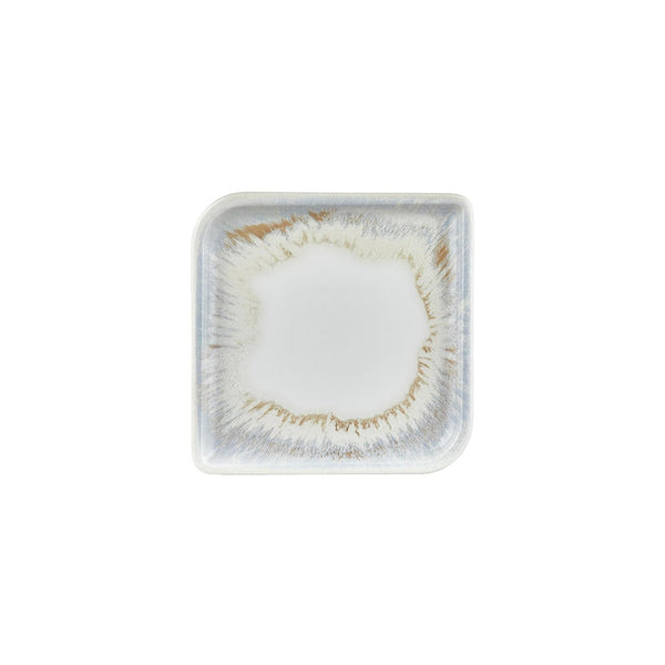 Turgla Wave 8.75Inch  x 8.75Inch  Square Blue Vitrified Plate SKU: T-WEAR30KR-6