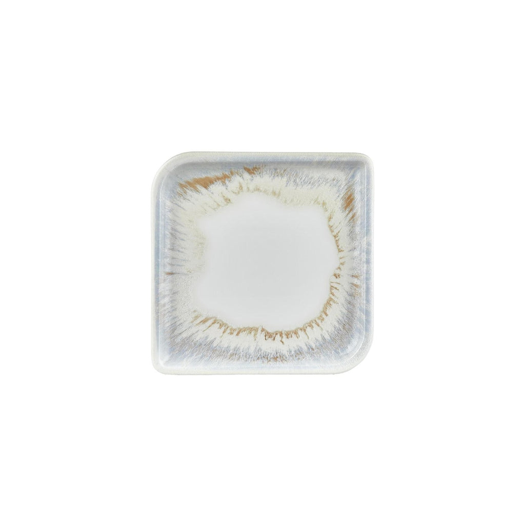 Turgla Wave 8.75Inch  x 8.75Inch  Square Blue Vitrified Plate SKU: T-WEAR30KR-6