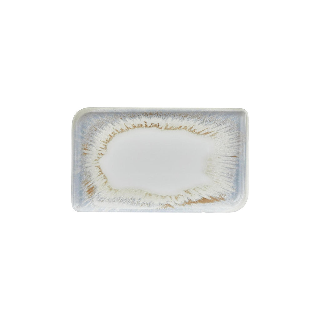 Turgla Wave 11.75Inch  x 7Inch  x h:0Inch  Rectangular Blue Vitrified Platter SKU: T-WEAR34DT-6