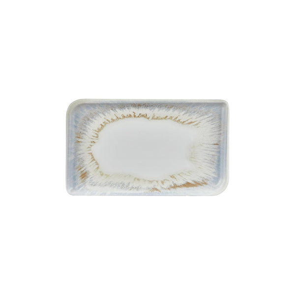 Turgla Wave 11.75Inch  x 7Inch  x h:0Inch  Rectangular Blue Vitrified Platter SKU: T-WEAR34DT-6