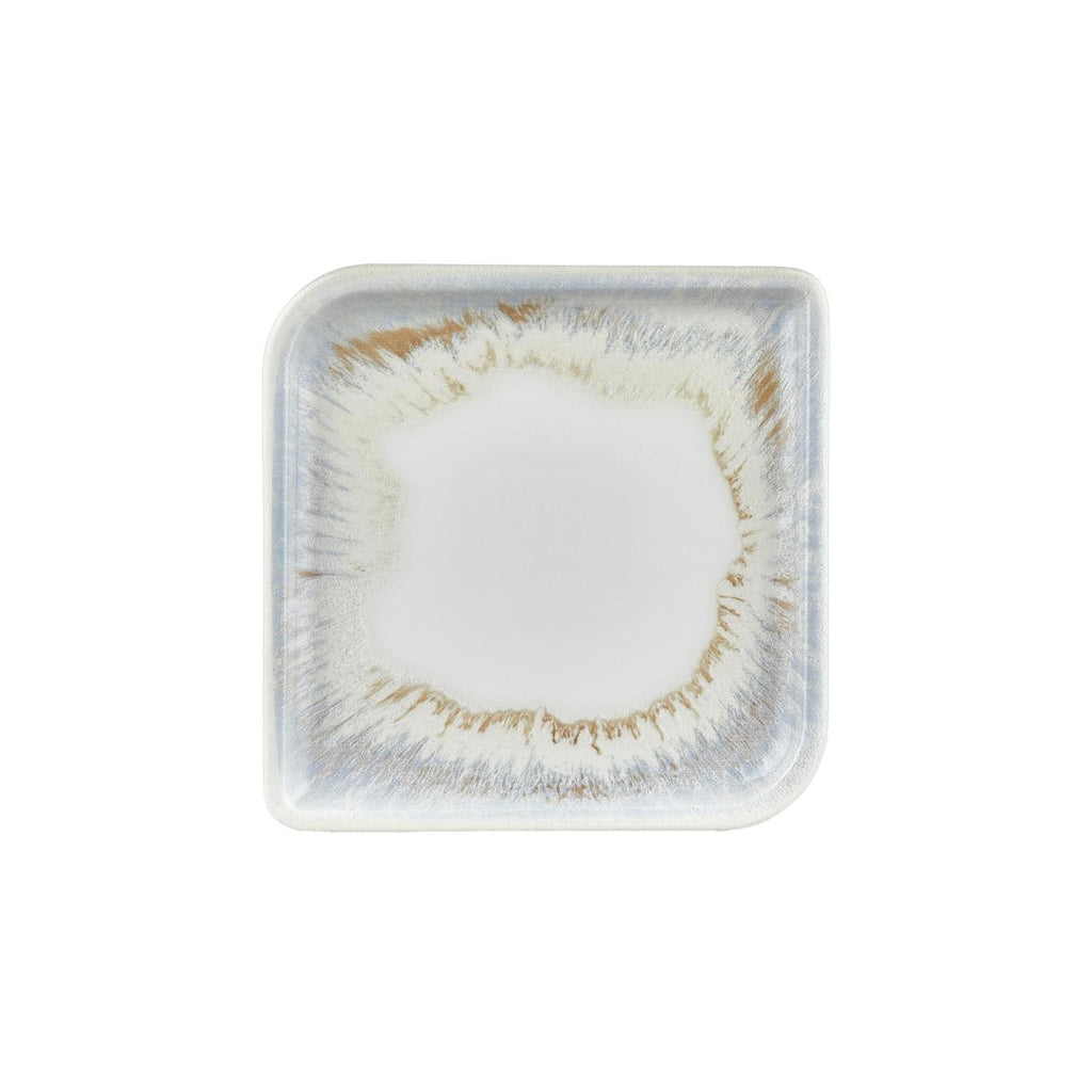 Turgla Wave 11Inch  x 11Inch  Square Blue Vitrified Plate SKU: T-WEAR38KR-6