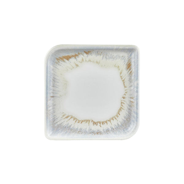 Turgla Wave 11Inch  x 11Inch  Square Blue Vitrified Plate SKU: T-WEAR38KR-6