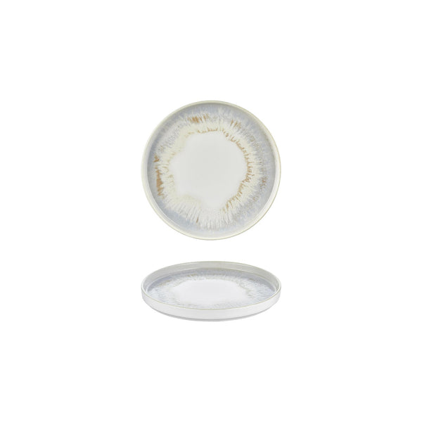 Turgla Wave dia.6.25Inch  Round Blue Vitrified Plate SKU: T-WEHL16RD-6