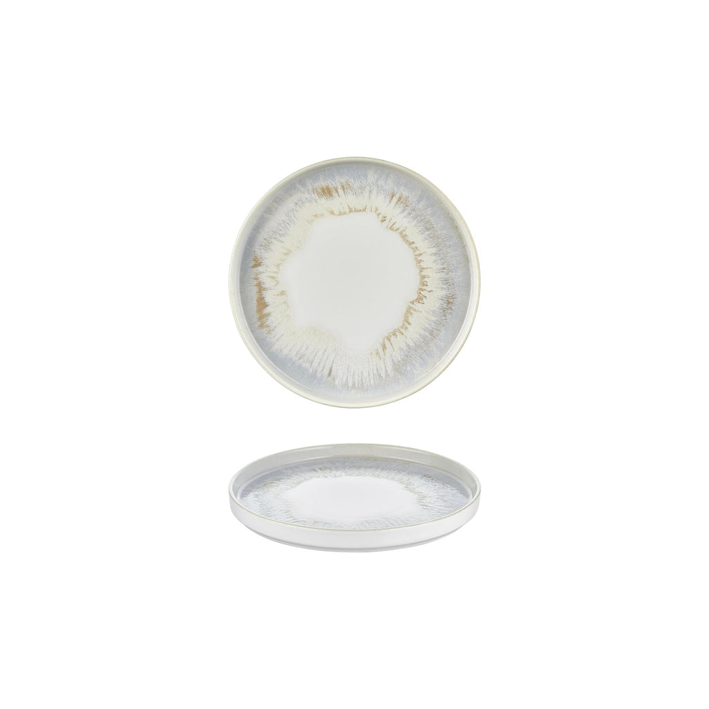 Turgla Wave dia.7.5Inch  Round Decorated Vitrified Plate SKU: T-WEHL19RD-6