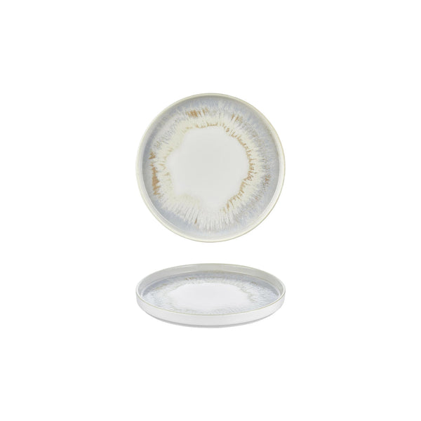 Turgla Wave dia.7.5Inch  Round Decorated Vitrified Plate SKU: T-WEHL19RD-6