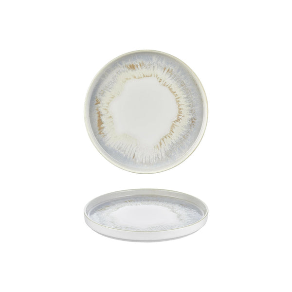 Turgla Wave dia.9Inch  Round Blue Vitrified Plate SKU: T-WEHL23RD-6