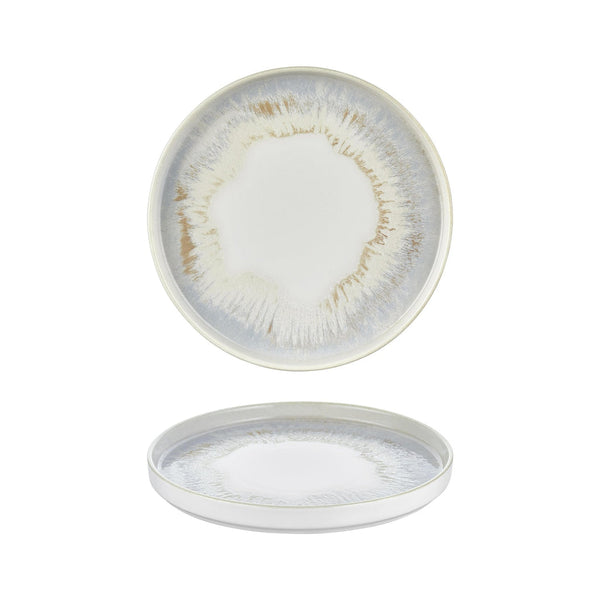 Turgla Wave dia.10.75Inch  Round Blue Vitrified Plate SKU: T-WEHL27RD-6