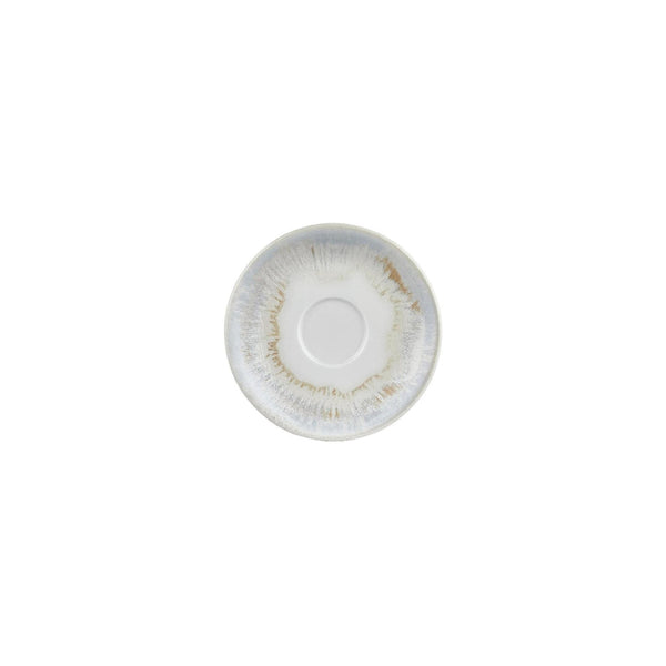 Turgla Wave dia.6.25Inch  Round Blue Vitrified Saucer SKU: T-WEZT01CT-24