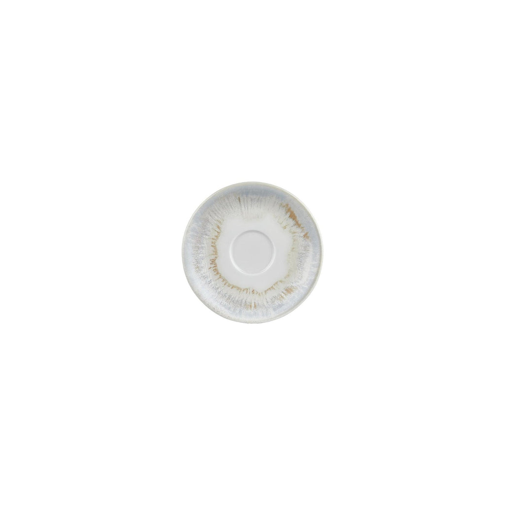 Turgla Wave dia.4.75Inch  Round Blue Vitrified Saucer SKU: T-WEZT01KT-24