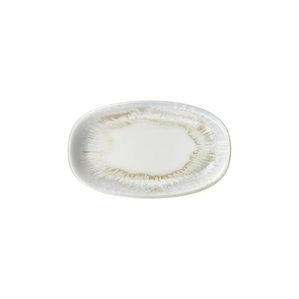 Turgla Wave 11.5Inch  x 7Inch  x h:1.25Inch  Oval Blue Vitrified Platter SKU: T-WEZT29OV-6
