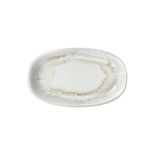 Turgla Wave 13.5Inch  x 8Inch  x h:1.5Inch  Oval Blue Vitrified Platter SKU: T-WEZT34OV-6