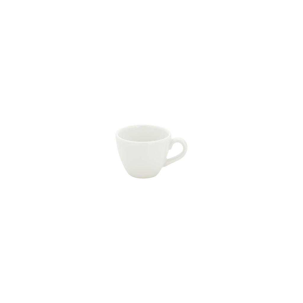 Turgla Gourmet dia.2.25Inch  h:2Inch  3 oz. Round Warm White Vitrified Espresso Cup SKU: T-ZT01KF-12