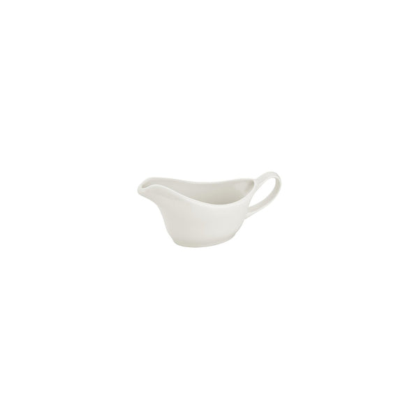 Turgla Gourmet 7.25Inch  x 3.5Inch  x h:0Inch  8 oz. Oval Warm White Vitrified Sauce Boat SKU: T-ZT01SO-12