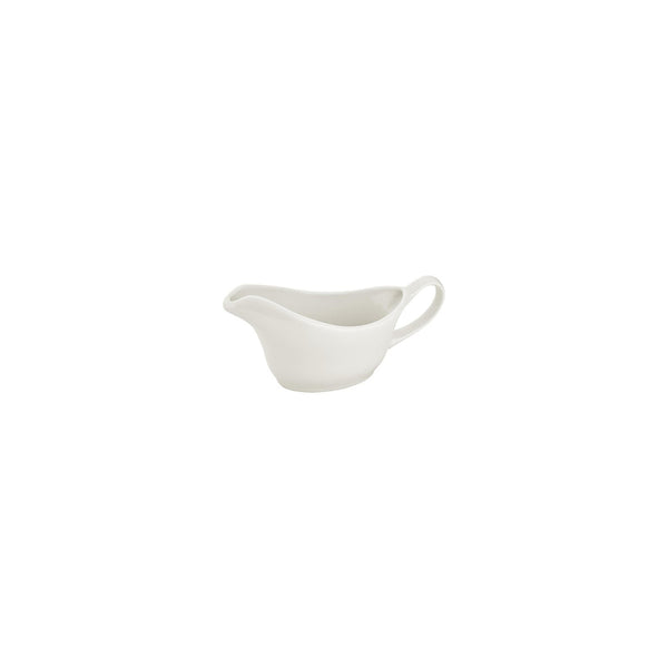 Turgla Gourmet 6.25Inch  x 2.75Inch  x h:0Inch  5 oz. Oval Warm White Vitrified Sauce Boat SKU: T-ZT02SO-12