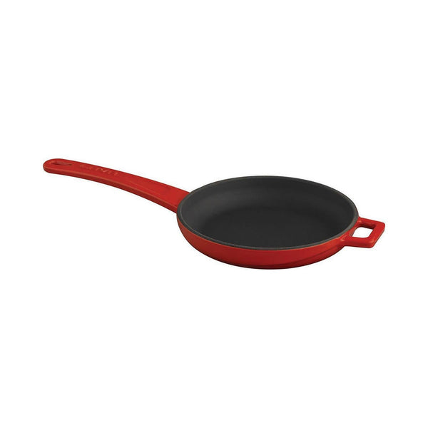 Turgla Cast Iron dia.7.75Inch  h:1Inch  Round Red Cast Iron Pan SKU: TCB1220DRED