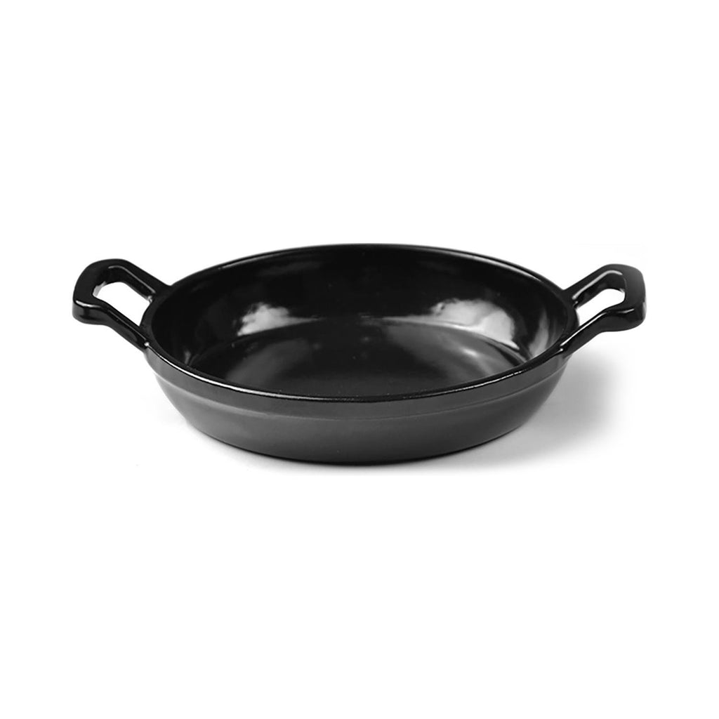 Turgla Cast Iron dia.6.25Inch  h:1Inch  Round Black Cast Iron Pan SKU: TCB1316RBLK
