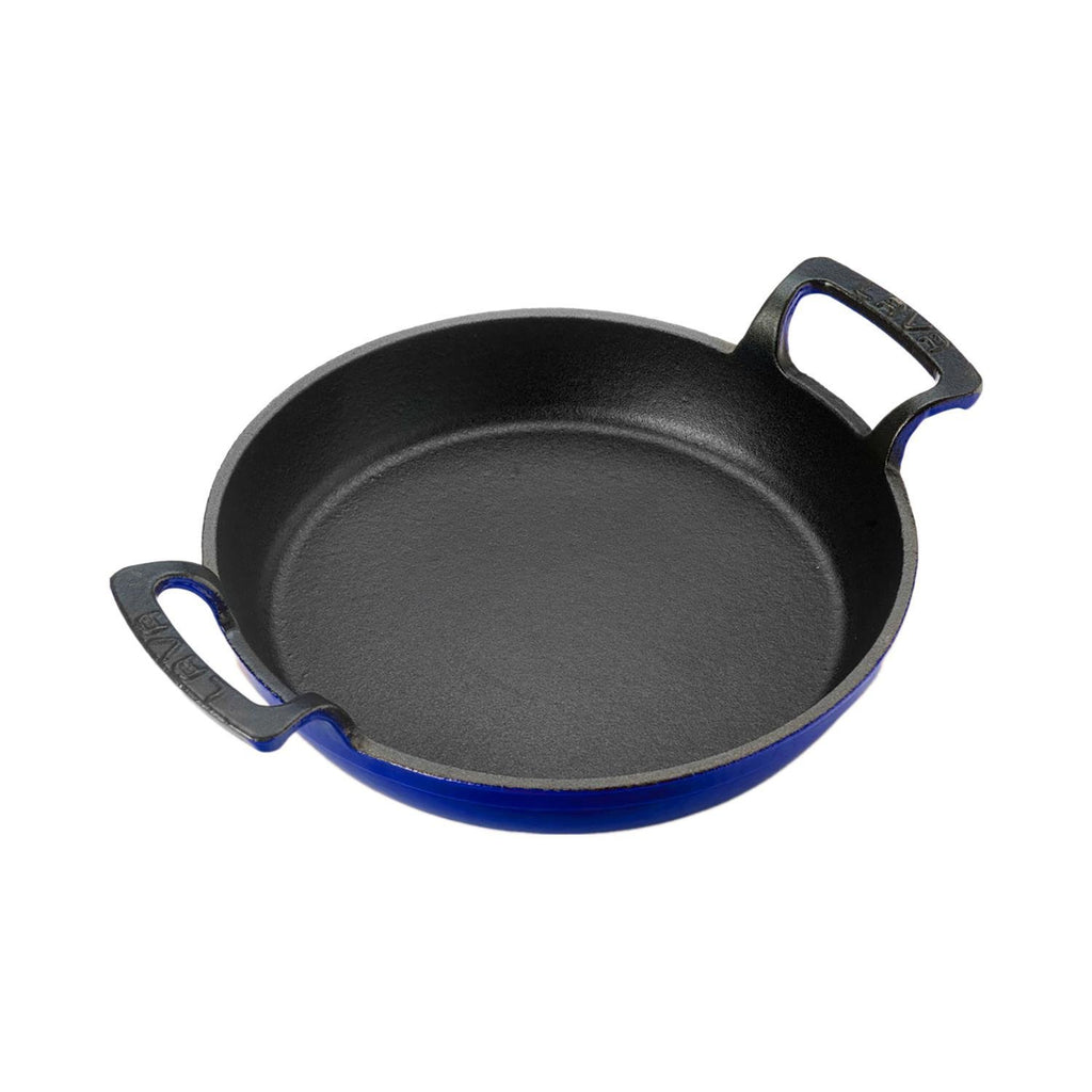 Turgla Cast Iron dia.7.75Inch  h:1Inch  Round Blue Cast Iron Pan SKU: TCB1320RCBL