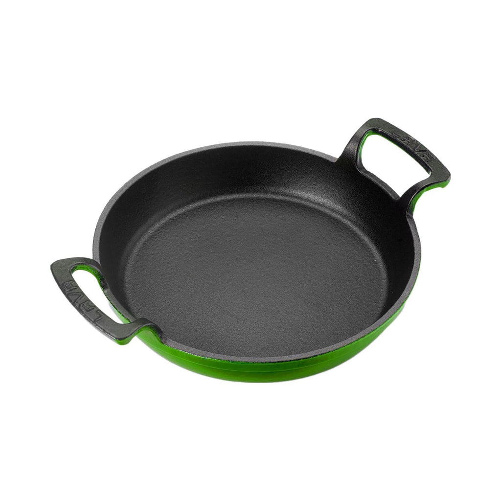 Turgla Cast Iron dia.7.75Inch  h:1Inch  Round Green Cast Iron Pan SKU: TCB1320RGRN