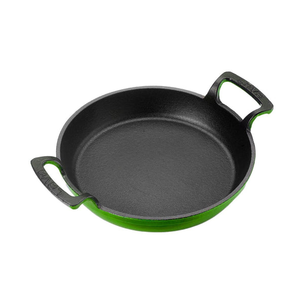 Turgla Cast Iron dia.7.75Inch  h:1Inch  Round Green Cast Iron Pan SKU: TCB1320RGRN