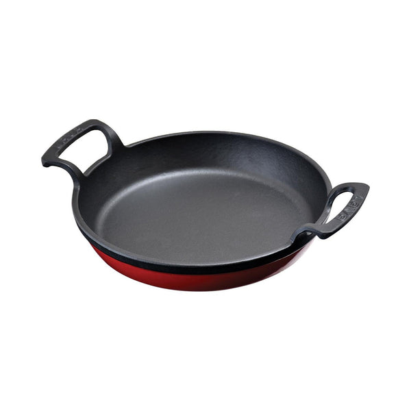 Turgla Cast Iron dia.7.75Inch  h:1Inch  Round Red Cast Iron Pan SKU: TCB1320RRED