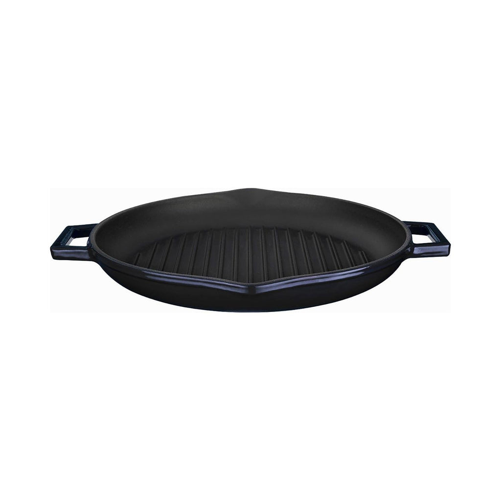 Turgla Cast Iron dia.11.75Inch  h:2Inch  3 qt. Round Black Cast Iron Pan SKU: TCB1330BLK